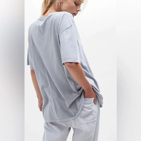 Ps / La Live By Sun Paisley Oversized Grey Graphic Short Sleeved Tee Shirt - Picture 4 of 11